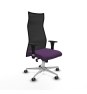 Piqueras y Crespo Albacete malla sincro malla negra bali morado brazos 1D base aluminio ruedas 65mm engomadas
