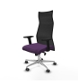 Piqueras y Crespo Albacete malla sincro malla negra bali morado brazos 2D base aluminio ruedas 65mm engomadas