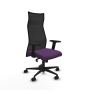 Piqueras y Crespo Albacete malla sincro malla negra bali morado brazos 2D base nailon ruedas 65 mm nailon