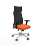 Piqueras y Crespo Albacete malla sincro malla negra bali naranja brazos 2D base aluminio ruedas 65mm engomadas