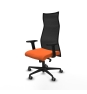 Piqueras y Crespo Albacete malla sincro malla negra bali naranja brazos 2D base nailon ruedas 65mm engomadas