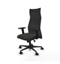 Piqueras y Crespo Albacete malla sincro malla negra bali negro brazos 2D base nailon ruedas 65 mm nailon