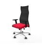 Piqueras y Crespo Albacete malla sincro malla negra bali rojo brazos 2D base aluminio ruedas 65mm engomadas