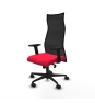 Piqueras y Crespo Albacete malla sincro malla negra bali rojo brazos 2D base nailon ruedas 65 mm nailon