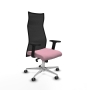 Piqueras y Crespo Albacete malla sincro malla negra bali rosa brazos 2D base aluminio ruedas 65mm engomadas