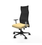 Piqueras y Crespo Albacete malla sincro malla negra similpiel crema brazos blancos base nailon ruedas 65 mm nailon