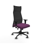 Piqueras y Crespo Albacete malla sincro malla negra similpiel morado brazos 1D base nailon ruedas 65mm engomadas