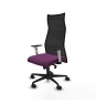 Piqueras y Crespo Albacete malla sincro malla negra similpiel morado brazos blancos base nailon ruedas 65 mm nailon