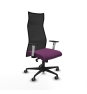 Piqueras y Crespo Albacete malla sincro malla negra similpiel morado brazos blancos base nailon ruedas 65mm engomadas