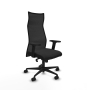 Piqueras y Crespo Albacete malla sincro malla negra similpiel negro brazos 2D base nailon ruedas 65 mm nailon