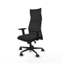 Piqueras y Crespo Albacete malla sincro malla negra similpiel negro brazos 2D base nailon ruedas 65 mm nailon