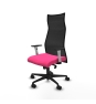 Piqueras y Crespo Albacete malla sincro malla negra similpiel rosa brazos blancos base nailon ruedas 65 mm nailon