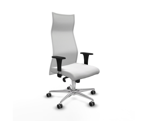 Piqueras y Crespo Albacete malla XL sincro malla blanca bali blanco brazos 1D base aluminio ruedas 65mm engomadas