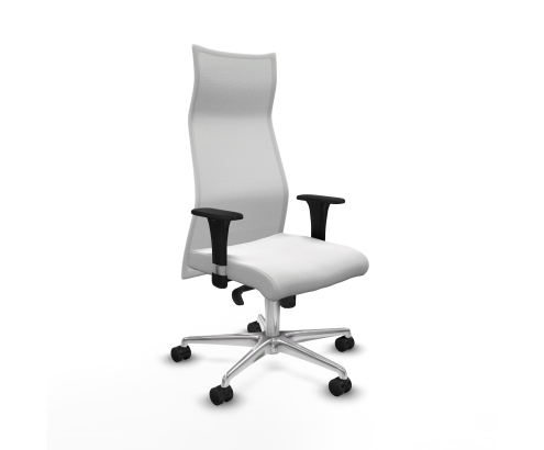 Piqueras y Crespo Albacete malla XL sincro malla blanca bali blanco brazos 1D base aluminio ruedas 65mm nailon