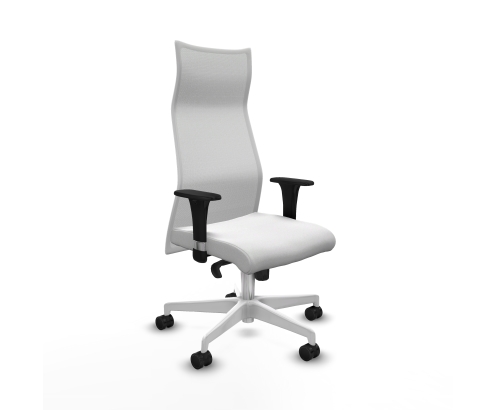 Piqueras y Crespo Albacete malla XL sincro malla blanca bali blanco brazos 1D base blanca ruedas 65mm nailon