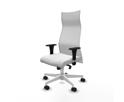 Piqueras y Crespo Albacete malla XL sincro malla blanca bali blanco brazos 1D base blanca ruedas 65mm nailon