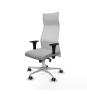 Piqueras y Crespo Albacete malla XL sincro malla blanca bali gris claro brazos 1D base aluminio ruedas 65mm engomadas