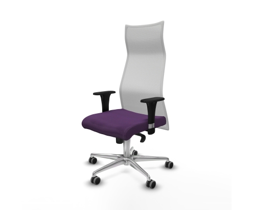 Piqueras y Crespo Albacete malla XL sincro malla blanca bali morado brazos 1D base aluminio ruedas 65mm engomadas