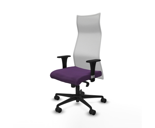 Piqueras y Crespo Albacete malla XL sincro malla blanca bali morado brazos 1D base nailon ruedas 65mm nailon