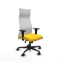 Piqueras y Crespo Albacete malla XL sincro malla blanca similpiel amarillo brazos 1D base nailon ruedas 65mm nailon