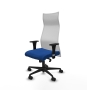 Piqueras y Crespo Albacete malla XL sincro malla blanca similpiel azul brazos 1D base nailon ruedas 65mm nailon