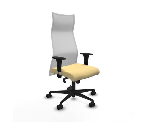 Piqueras y Crespo Albacete malla XL sincro malla blanca similpiel crema brazos 1D base nailon ruedas 65mm nailon