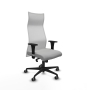 Piqueras y Crespo Albacete malla XL sincro malla blanca similpiel gris claro brazos 1D base nailon ruedas 65mm engomadas