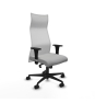 Piqueras y Crespo Albacete malla XL sincro malla blanca similpiel gris claro brazos 1D base nailon ruedas 65mm nailon