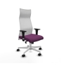 Piqueras y Crespo Albacete malla XL sincro malla blanca similpiel morado brazos 1D base blanca ruedas 65mm nailon