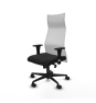 Piqueras y Crespo Albacete malla XL sincro malla blanca similpiel negro brazos 1D base nailon ruedas 65mm nailon