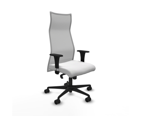 Piqueras y Crespo Albacete malla XL sincro malla gris bali blanco brazos 1D base nailon ruedas 65mm nailon