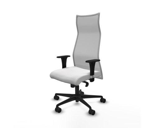 Piqueras y Crespo Albacete malla XL sincro malla gris bali blanco brazos 1D base nailon ruedas 65mm nailon
