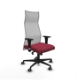 Piqueras y Crespo Albacete malla XL sincro malla gris bali granate brazos 1D base nailon ruedas 65mm engomadas