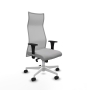 Piqueras y Crespo Albacete malla XL sincro malla gris bali gris claro brazos 1D base blanca ruedas 65mm nailon