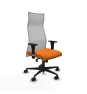 Piqueras y Crespo Albacete malla XL sincro malla gris similpiel naranja brazos 1D base nailon ruedas 65mm nailon