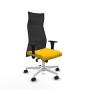 Piqueras y Crespo Albacete malla XL sincro malla negra bali amarillo brazos 1D base blanca ruedas 65mm nailon