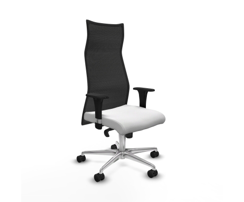 Piqueras y Crespo Albacete malla XL sincro malla negra bali blanco brazos 1D base aluminio ruedas 65mm nailon