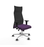 Piqueras y Crespo Albacete malla XL sincro malla negra bali morado brazos 1D base aluminio ruedas 65mm engomadas