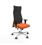 Piqueras y Crespo Albacete malla XL sincro malla negra bali naranja brazos 1D base aluminio ruedas 65mm engomadas