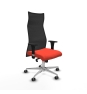 Piqueras y Crespo Albacete malla XL sincro malla negra bali naranja oscuro brazos 1D base aluminio ruedas 65mm engomadas