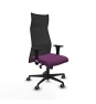 Piqueras y Crespo Albacete malla XL sincro malla negra similpiel morado brazos 1D base nailon ruedas 65mm engomadas