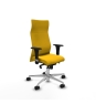 Piqueras y Crespo Albacete XL sincro bali amarillo brazos 1D base aluminio ruedas 65 mm nailon