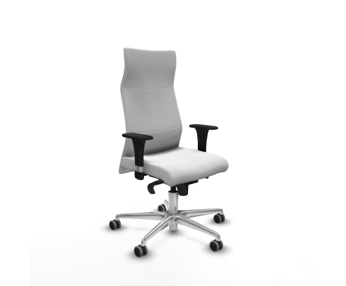 Piqueras y Crespo Albacete XL sincro bali blanco brazos 1D base aluminio ruedas 65mm engomadas