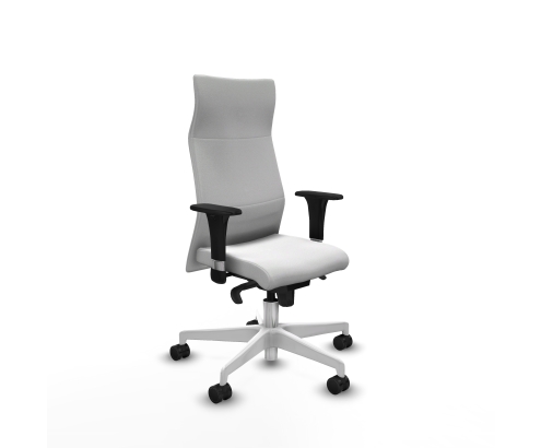 Piqueras y Crespo Albacete XL sincro bali blanco brazos 1D base blanca ruedas 65 mm nailon