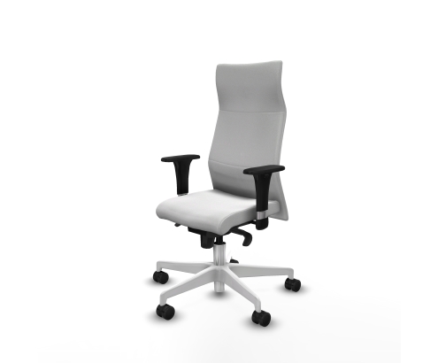 Piqueras y Crespo Albacete XL sincro bali blanco brazos 1D base blanca ruedas 65 mm nailon