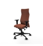 Piqueras y Crespo Albacete XL sincro bali marr?n brazos 1D base nailon ruedas 65 mm nailon