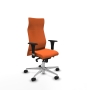 Piqueras y Crespo Albacete XL sincro bali naranja brazos 1D base aluminio ruedas 65 mm nailon