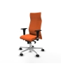 Piqueras y Crespo Albacete XL sincro bali naranja brazos 1D base aluminio ruedas 65 mm nailon