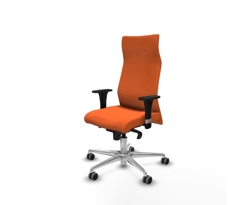 Piqueras y Crespo Albacete XL sincro bali naranja brazos 1D base aluminio ruedas 65mm engomadas