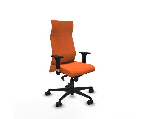 Piqueras y Crespo Albacete XL sincro bali naranja brazos 1D base nailon ruedas 65 mm nailon